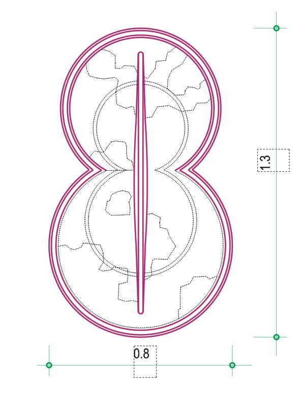 Οκτώσχημη Ασπίδα Μυκηναϊκής εποχής - 8shaped Shield of Mycaenean Era. Design by Nikolakopoulos Dimitris, Architect